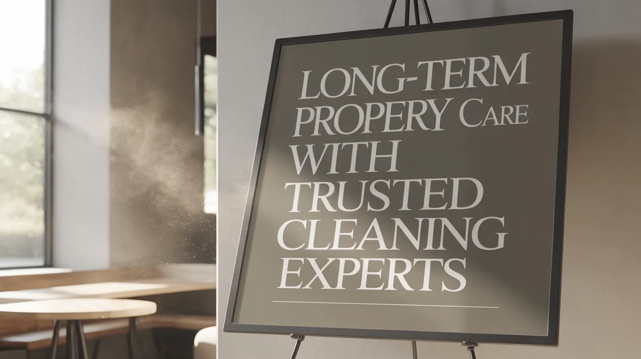 Long-Term Property Care with Trusted Cleaning Experts