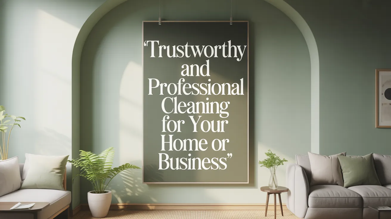 Trustworthy and Professional Cleaning for Your Home or Business