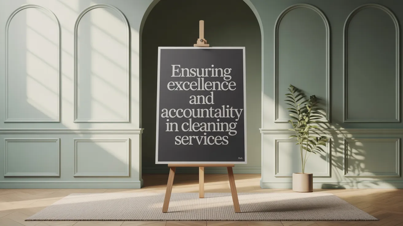 Ensuring Excellence and Accountability in Cleaning Services