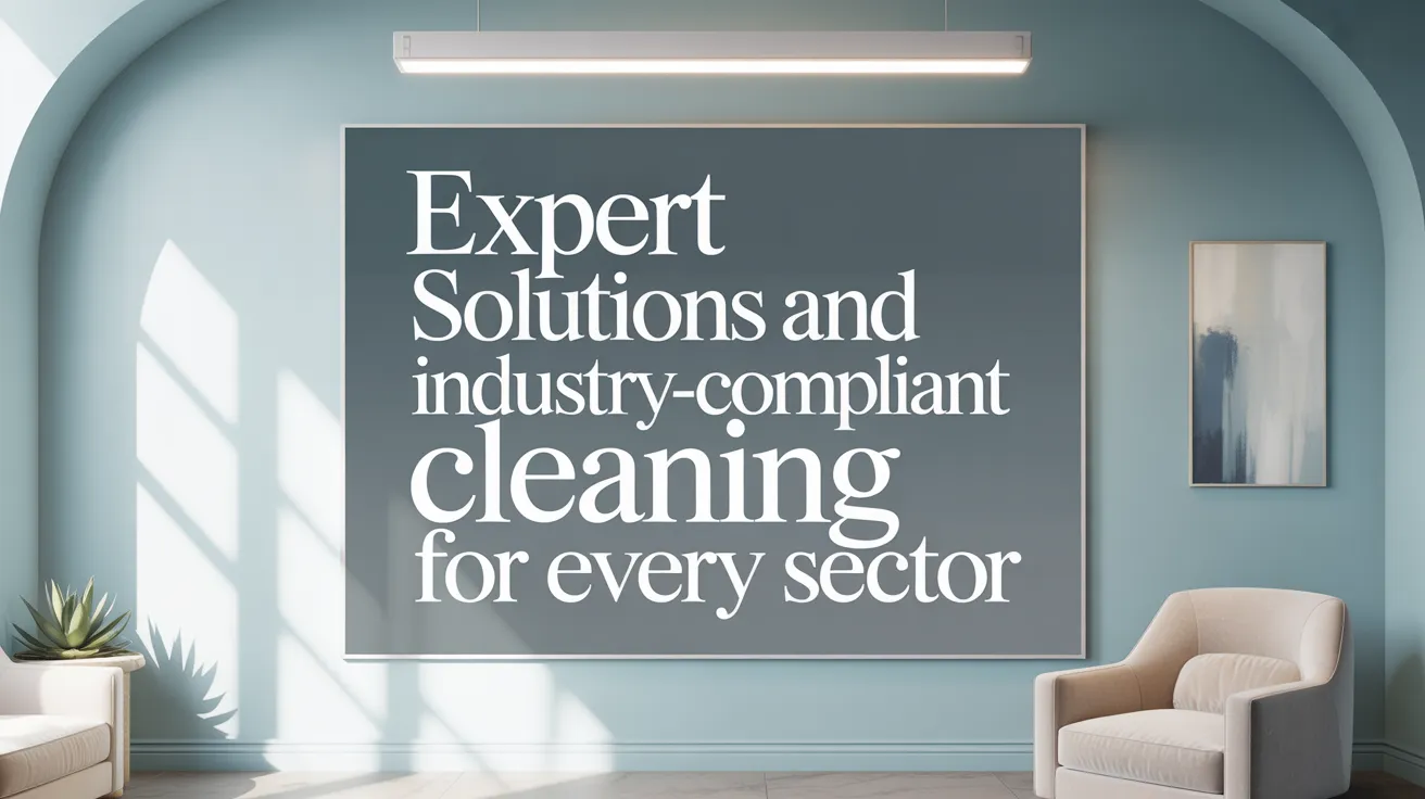 Expert Solutions and Industry-Compliant Cleaning for Every Sector
