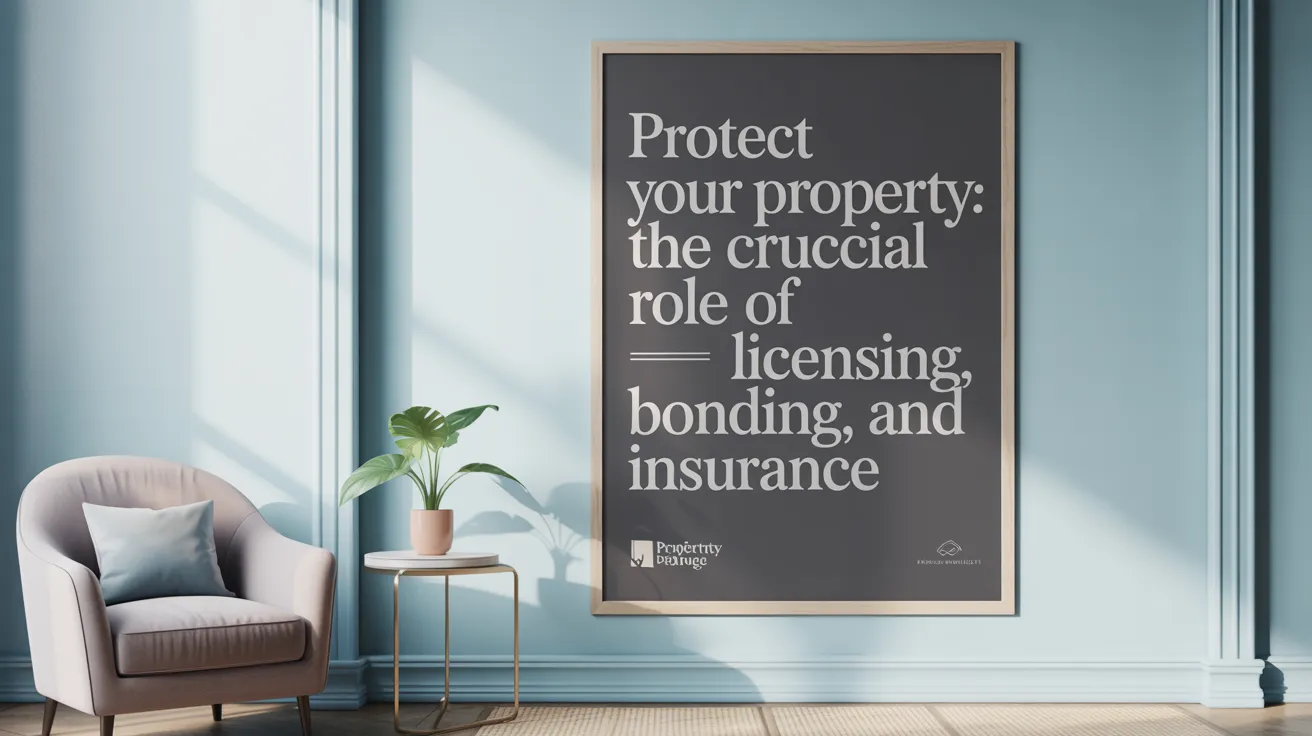 Protect Your Property: The Crucial Role of Licensing, Bonding, and Insurance