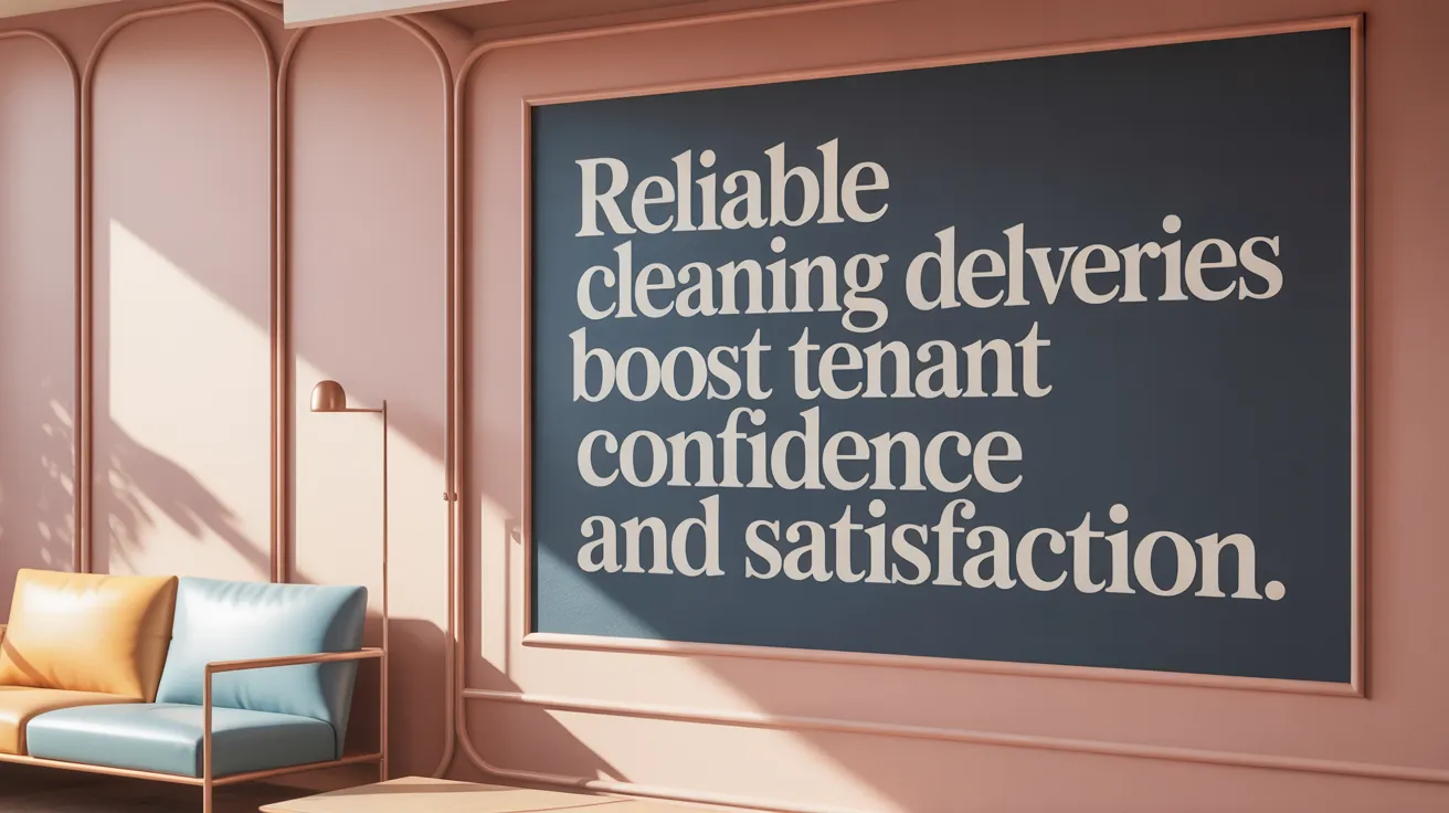 Reliable Cleaning Deliveries Boost Tenant Confidence and Satisfaction