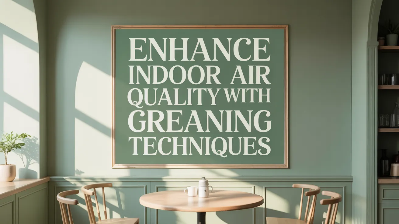 Enhance Indoor Air Quality with Green Cleaning Techniques