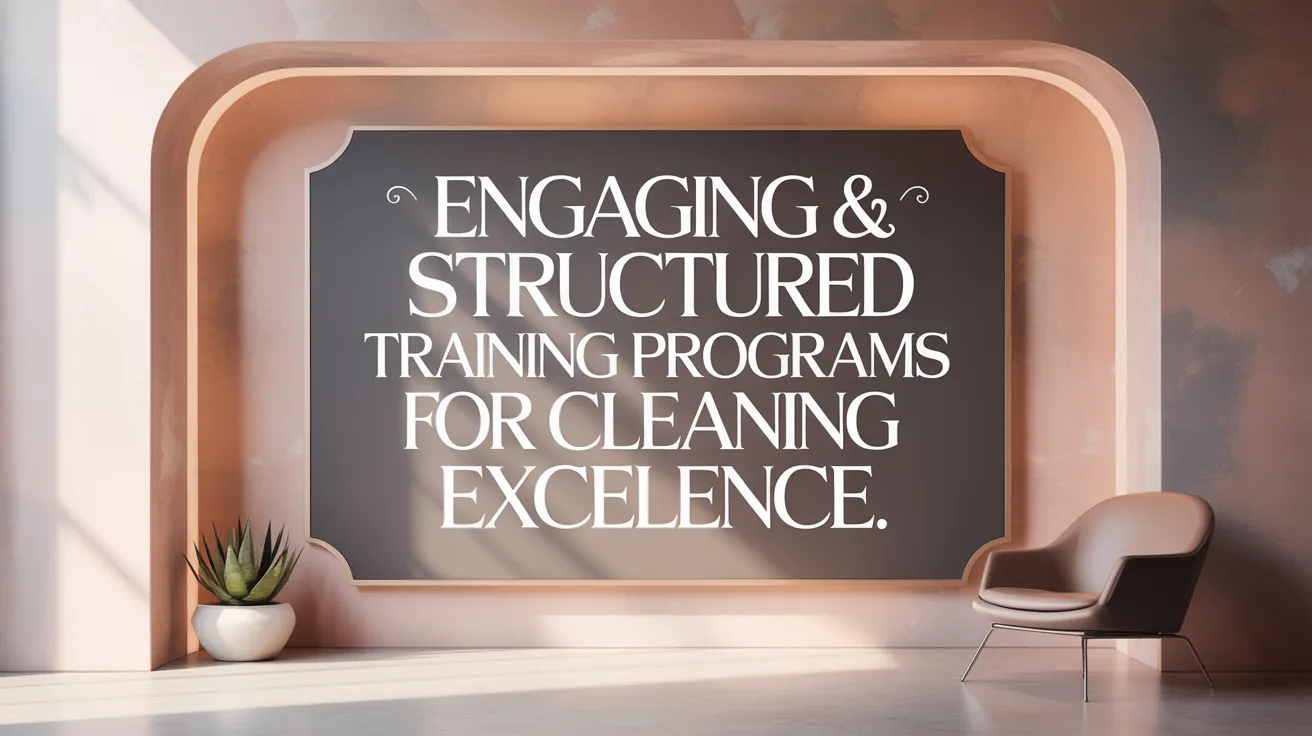 Engaging &amp; Structured Training Programs for Cleaning Excellence