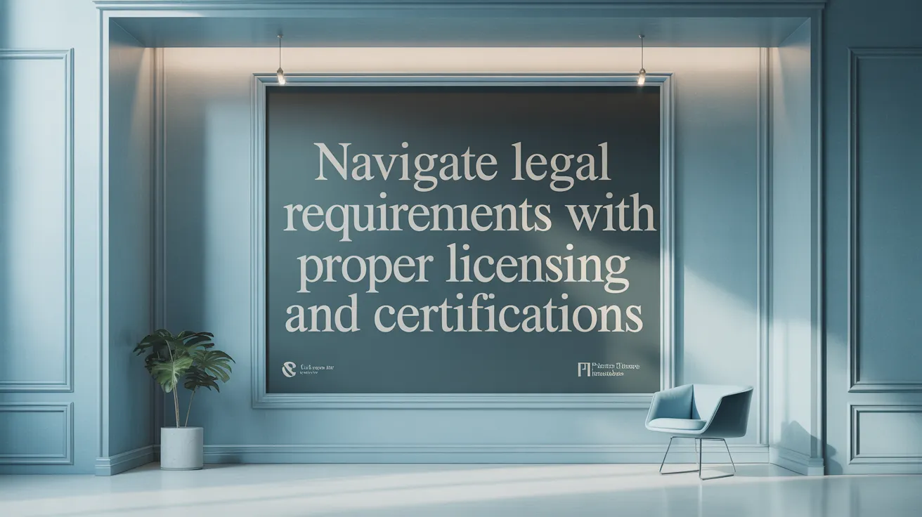 Navigate Legal Requirements with Proper Licensing and Certifications