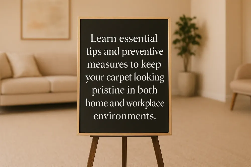 Learn essential tips and preventive measures to keep your carpet looking pristine in both home and workplace environments.