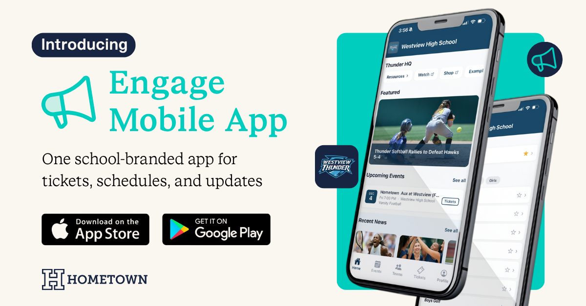 Hometown Launches Engage App, Giving Athletic Departments a School-Branded Mobile Experience