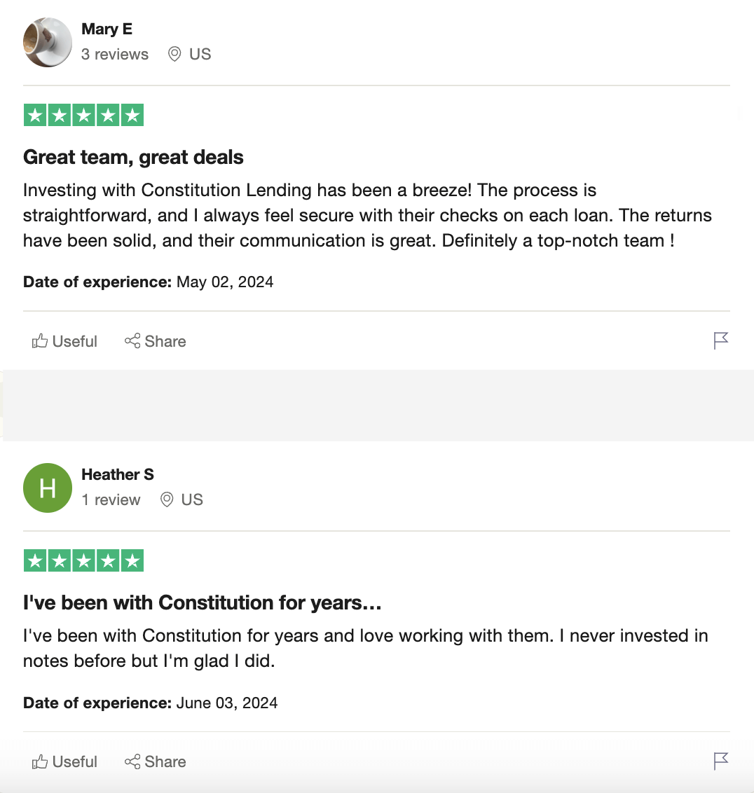Constitution Lending reviews: Great team, great deals