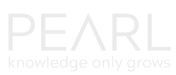 Pearl logo with stylized lowercase letters and text 'More than a pearl'.