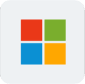 Four colored squares forming the Microsoft logo on a light background.