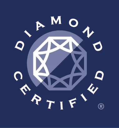 Blue & White Diamond Certified badge 
