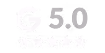 Greyscale image of 5 star rating on Google.