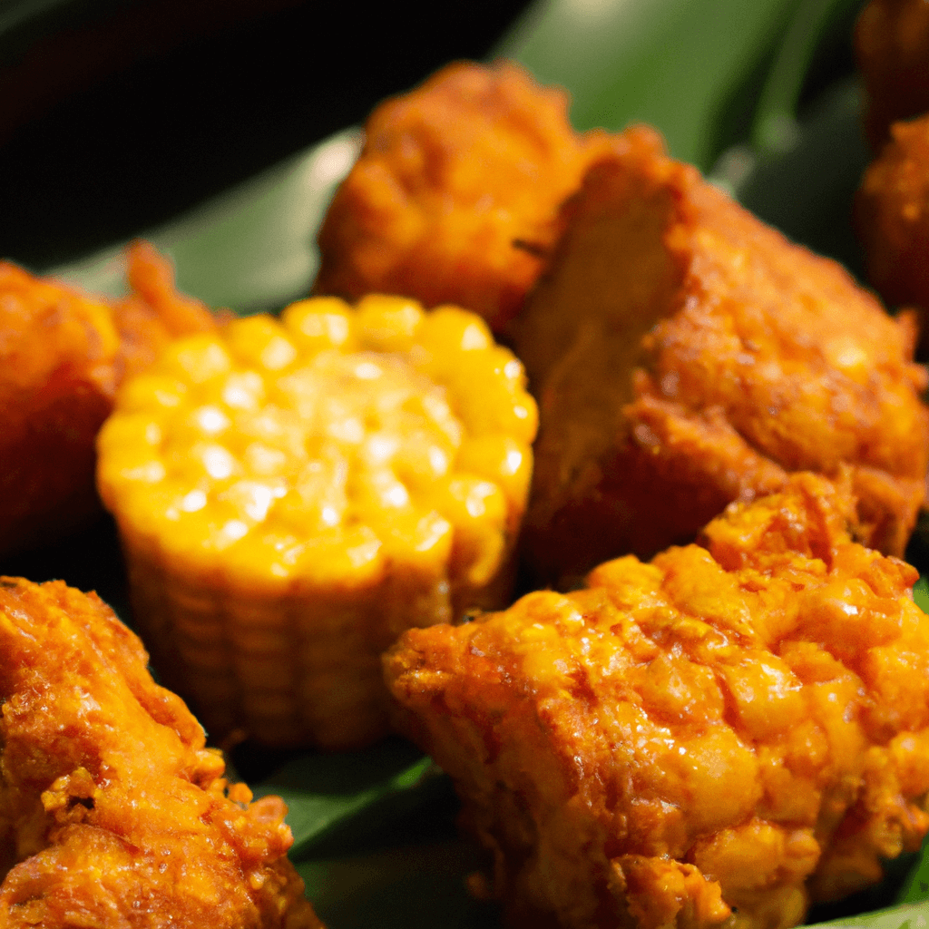 An appetising shot of perfectly roasted air fryer sweetcorn, glistening with butter.