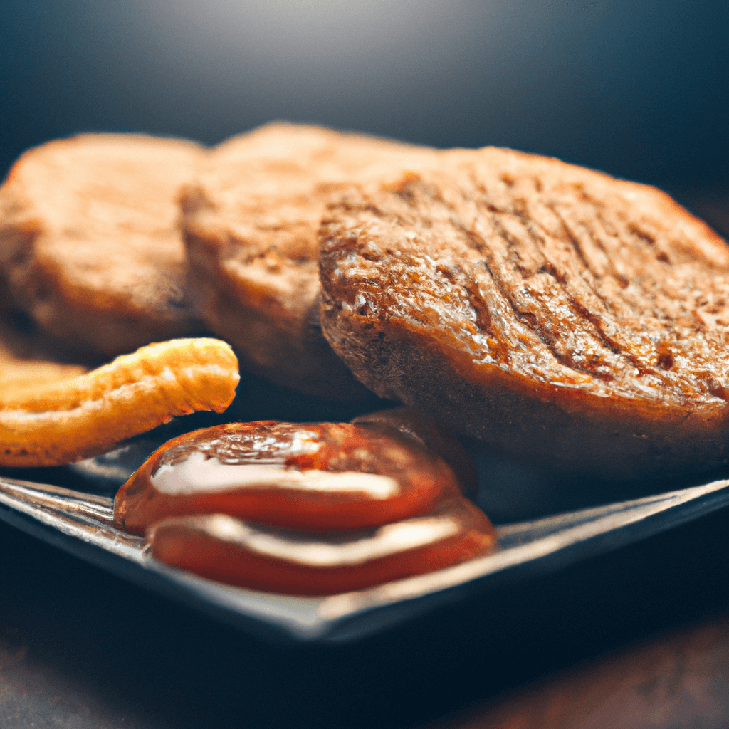 Juicy air fryer frozen quarter pounders on a bun, served with lettuce and tomato.
