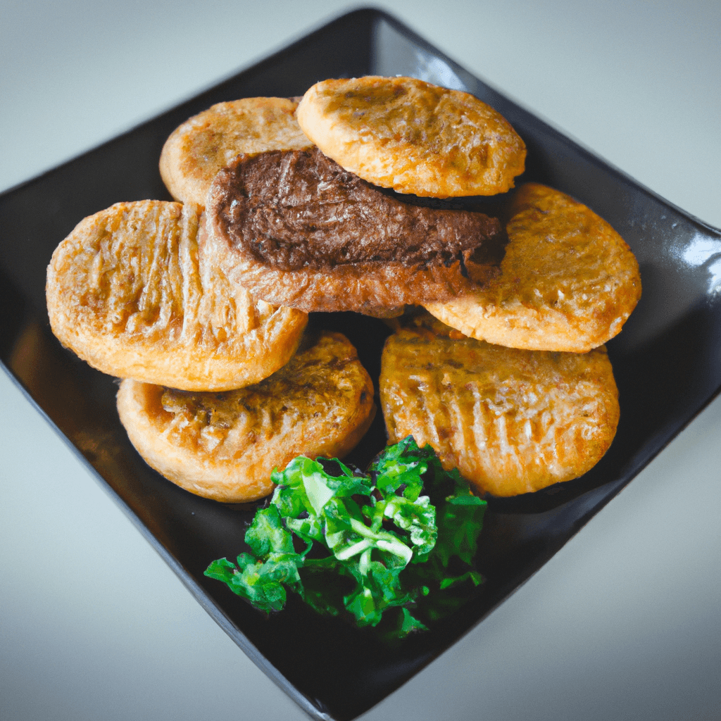 Air fryer basket with perfectly cooked frozen quarter pounder patties, ready to serve