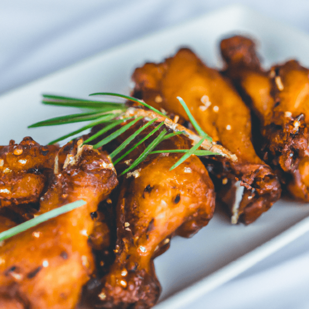 Honey soy chicken wings made in air fryer basket