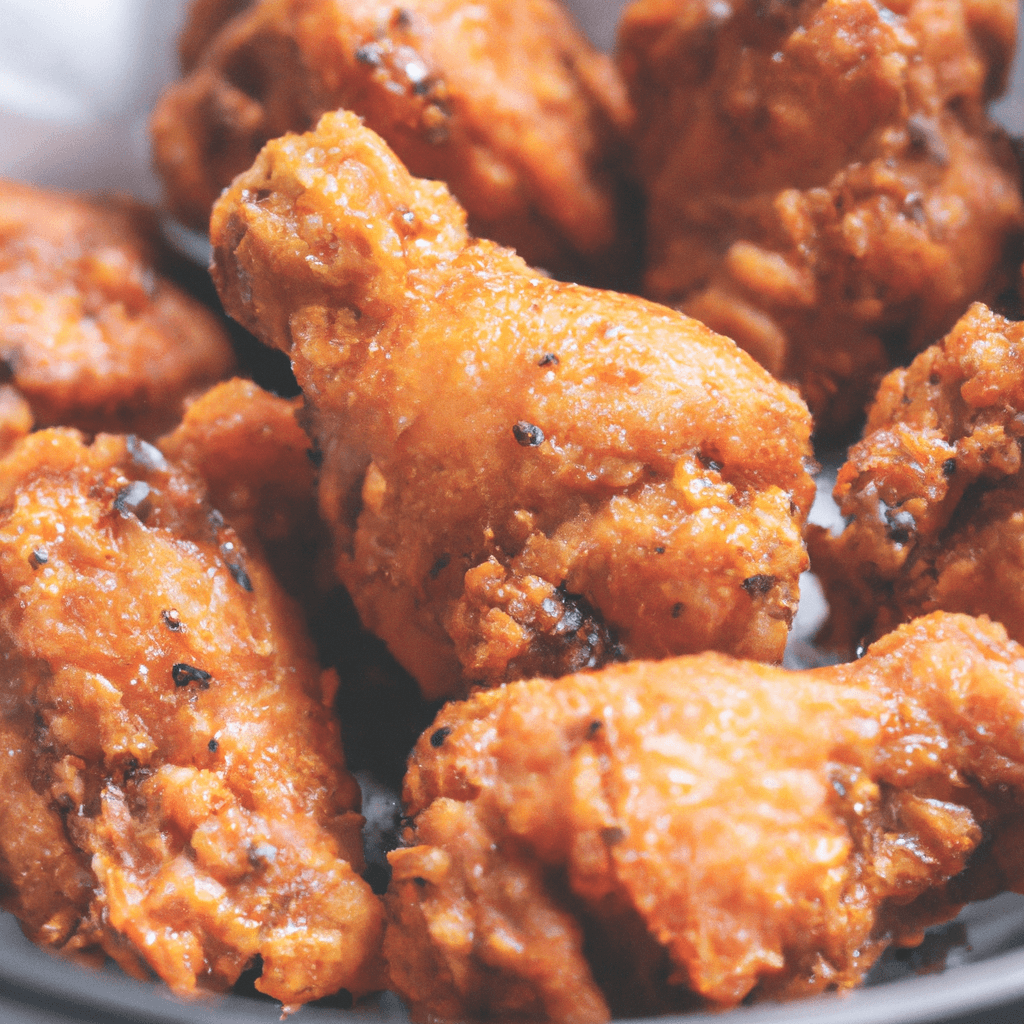 Sticky chicken thighs in an air fryer with crispy finish