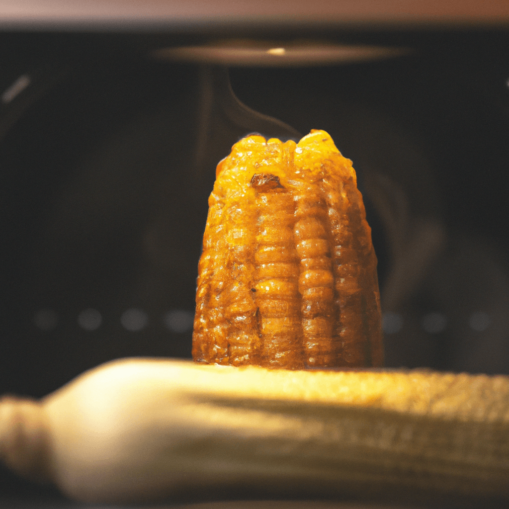 Air fryer corn on the cob with butter on a plate