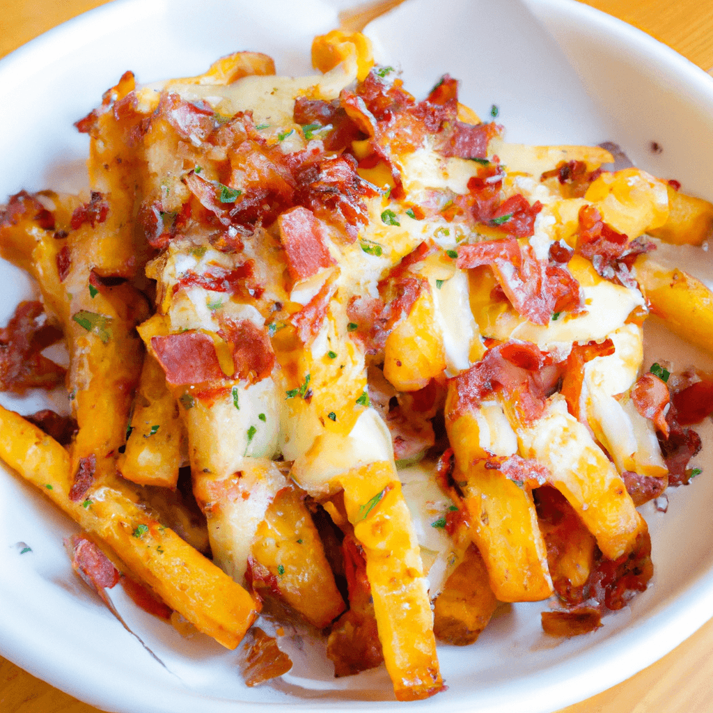 Air fryer basket filled with crispy, golden fries