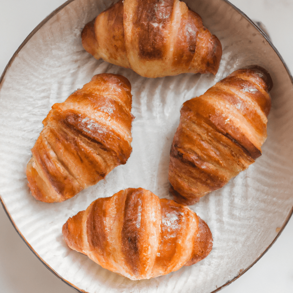 Perfectly flaky croissants with a tender interior
