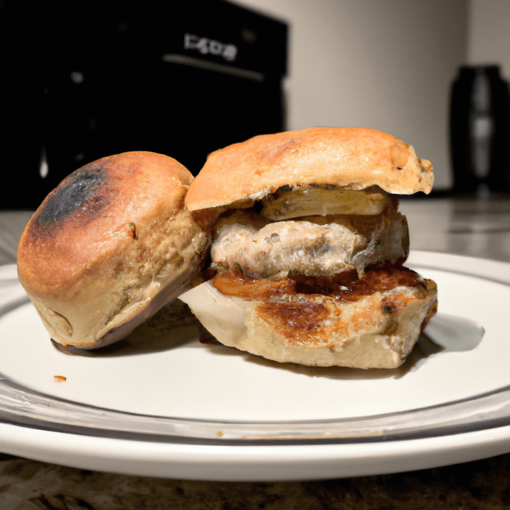 Juicy turkey burgers served with fresh lettuce on a bun