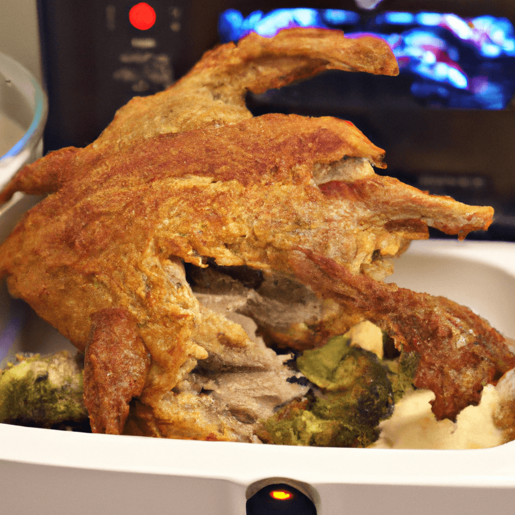 A plate of golden, crispy turkey dinosaurs with a side of dipping sauce.