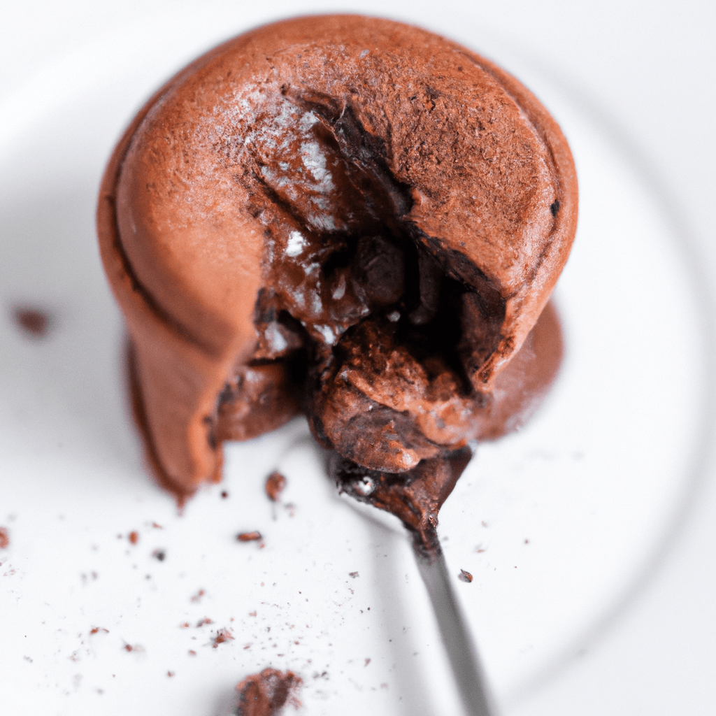 Chocolate lava cakes cooling in air fryer basket