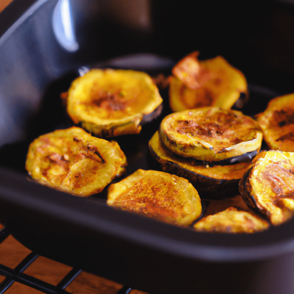 Fried squash slices with golden breadcrumb coating on a white plate