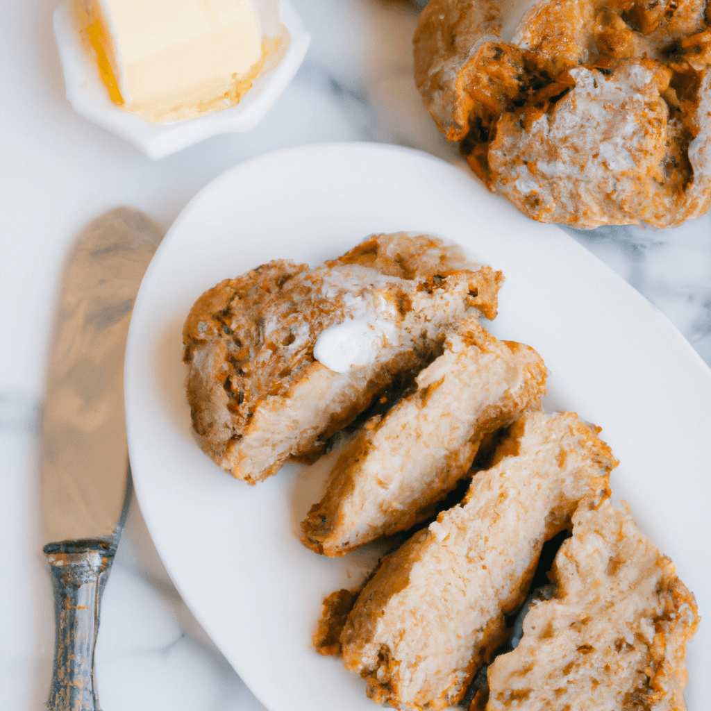 Dough being placed into the air fryer basket ready to bake.