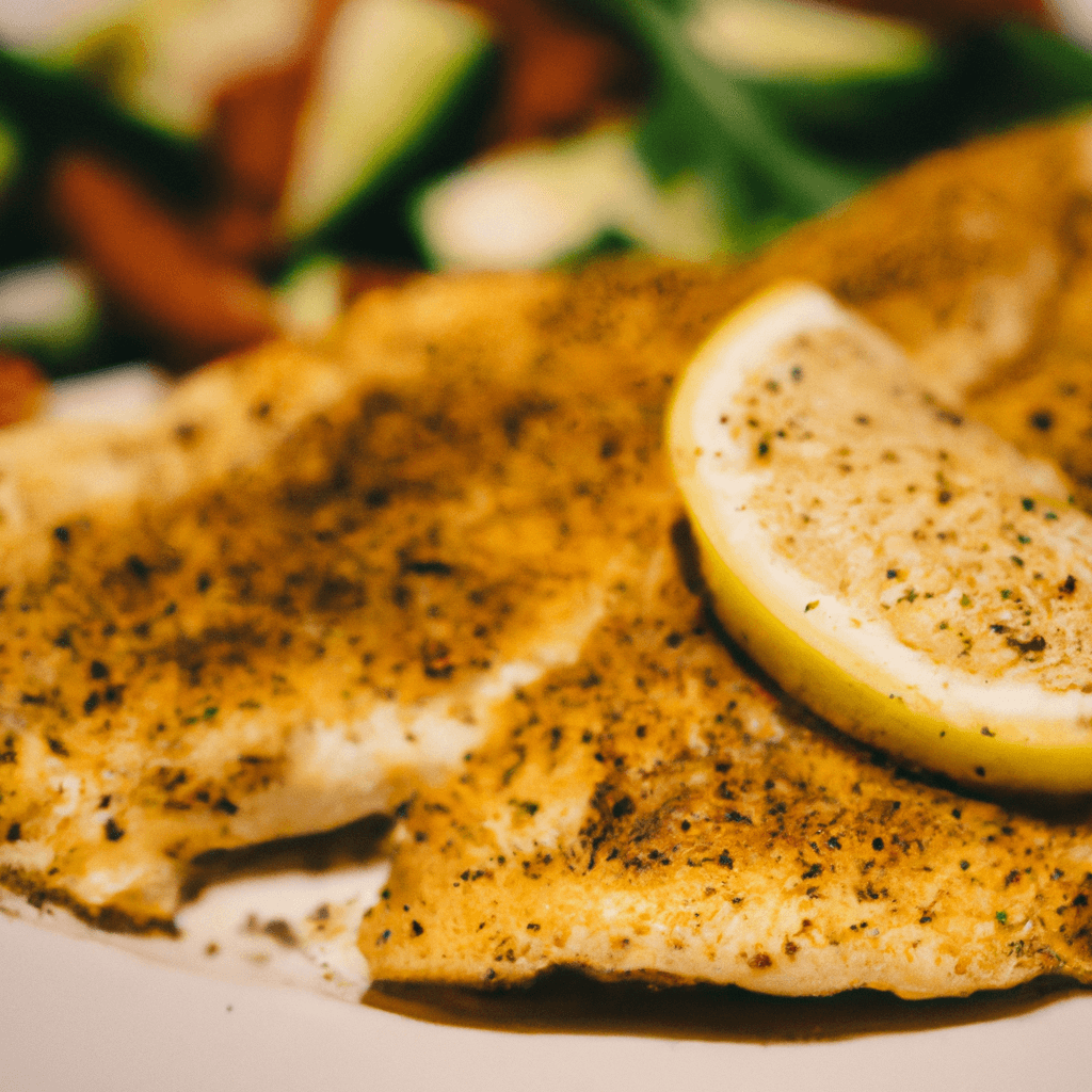 Crispy air fryer basa fillets served with salad