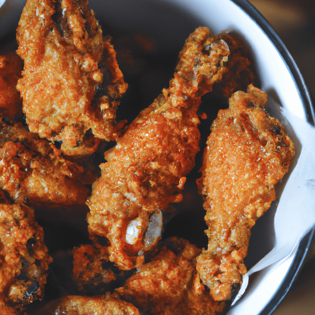 Crispy air fryer chicken wings on a plate