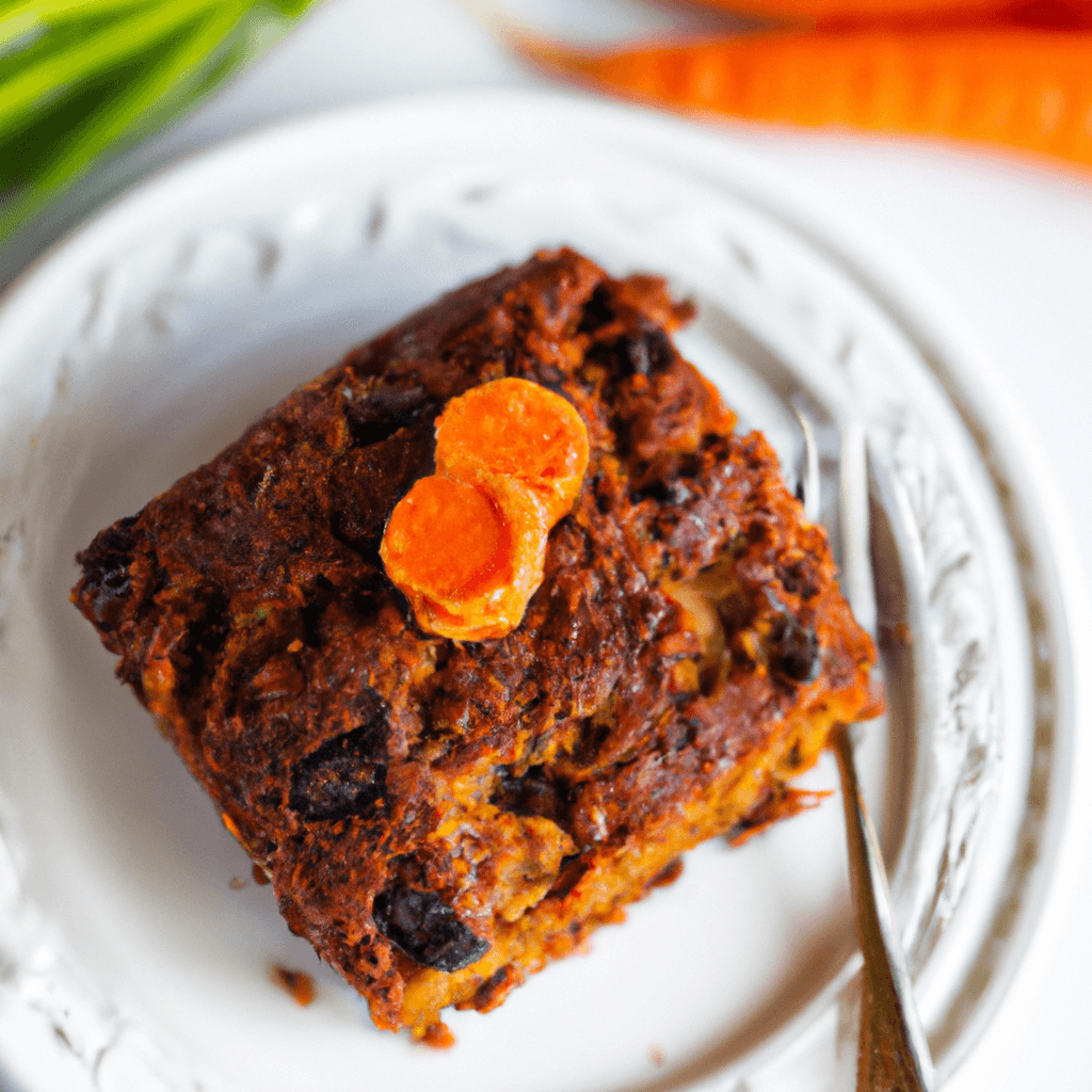 Air fryer basket containing the finished carrot cake loaf