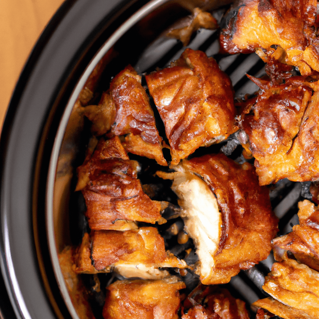 Juicy teriyaki chicken thighs cooked in the air fryer