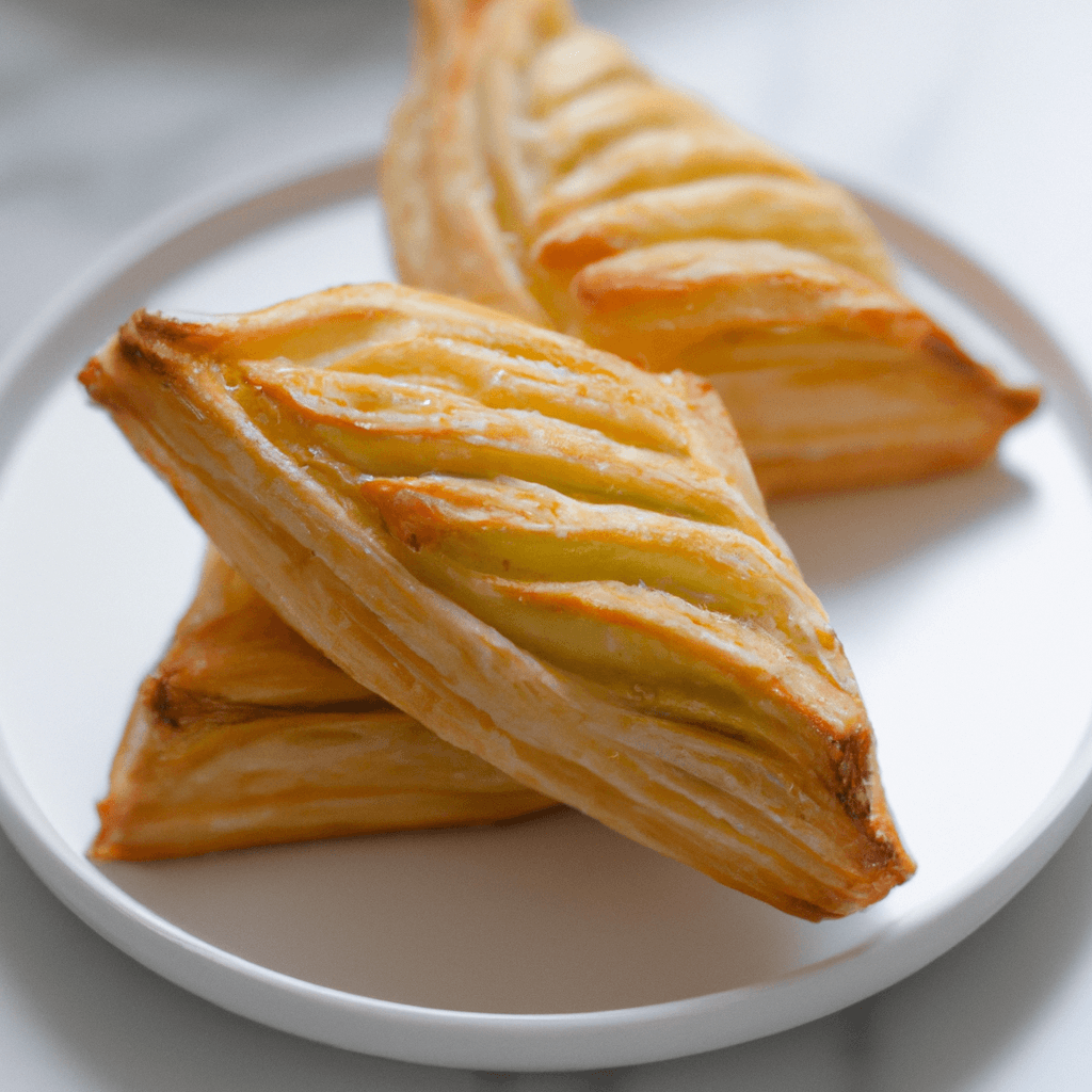 Golden puff pastry bites fresh from the air fryer basket