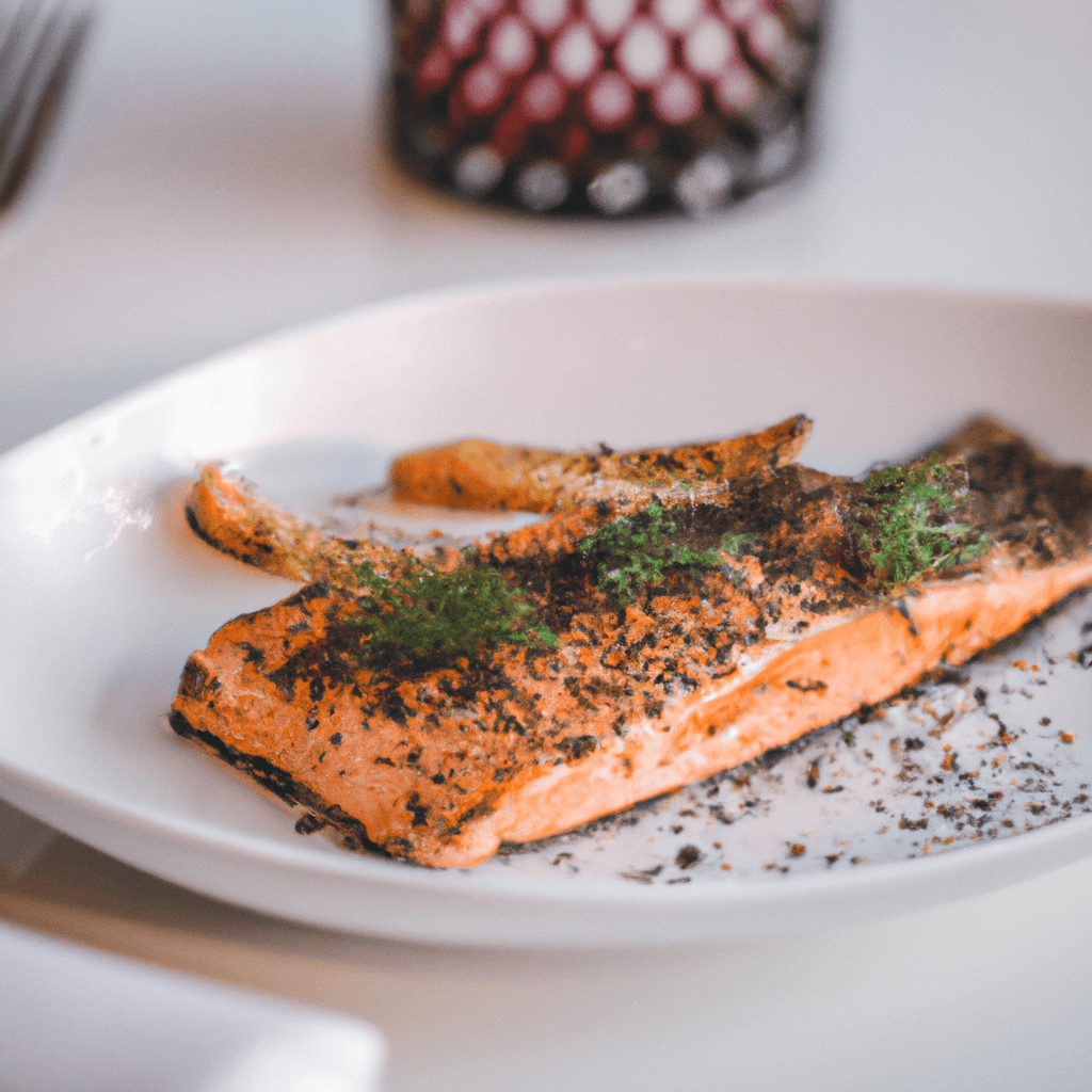 Air fryer basket filled with perfectly cooked trout, sprinkled with parsley.