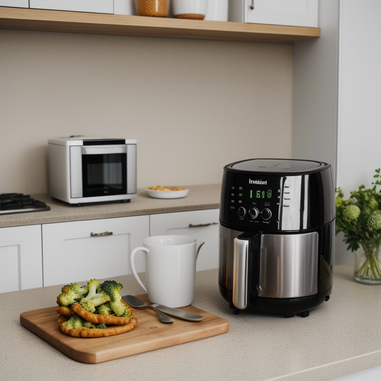 Measuring 200 grams of broccoli in cups for air fryer recipes