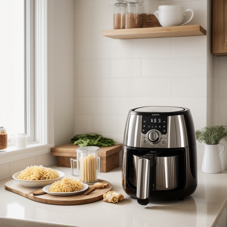 Measuring 225 grams of pasta in cups for air fryer recipes