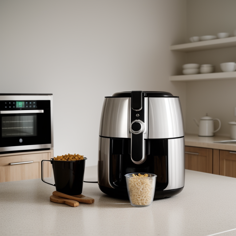 Measuring 250 grams of rice in cups for air fryer cooking