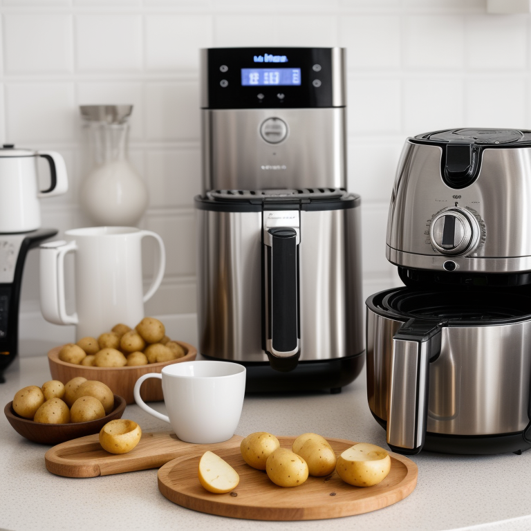 Measuring 275 grams of potatoes in cups for air fryer recipes