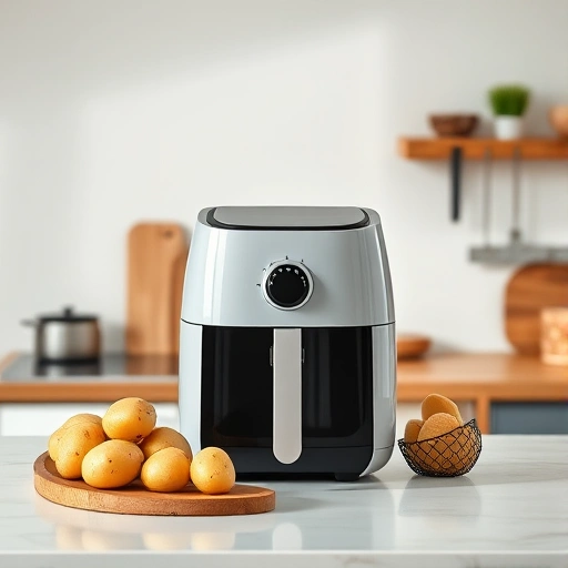 Measuring 325 grams of potatoes in cups for air fryer recipes