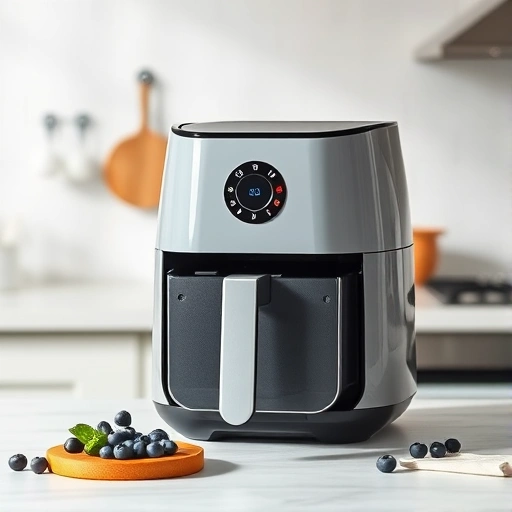 Measuring 325 grams of blueberries in cups for air fryer recipes