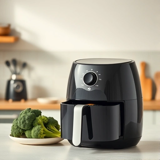 Measuring 350 grams of broccoli in cups for air fryer recipes