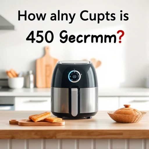 Measuring 450 grams of self-raising flour in cups for baking