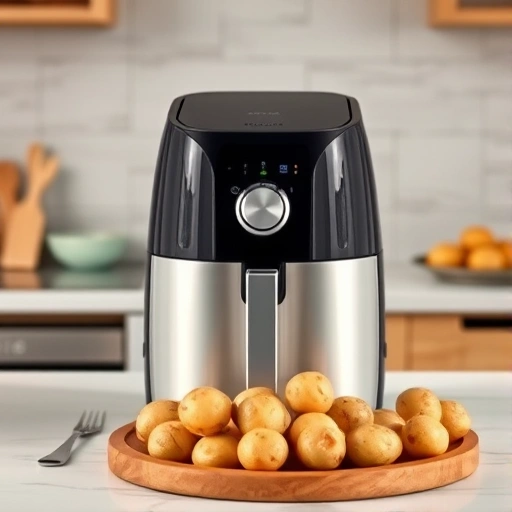 Measuring 450 grams of potatoes in cups for air fryer recipes