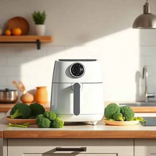 Measuring 450 grams of broccoli in cups for air fryer recipes