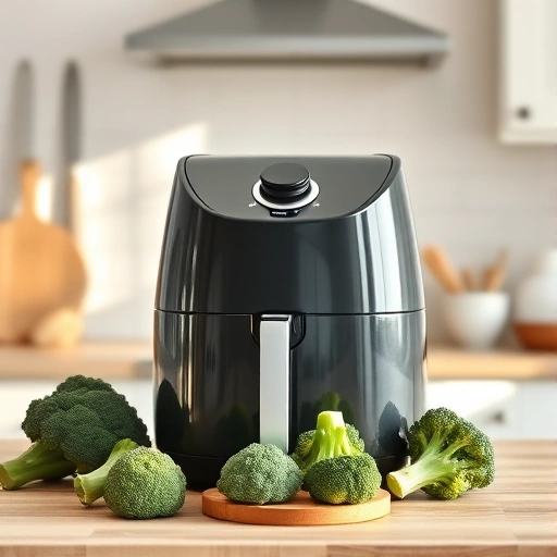 Measuring 500 grams of broccoli in cups for air fryer recipes