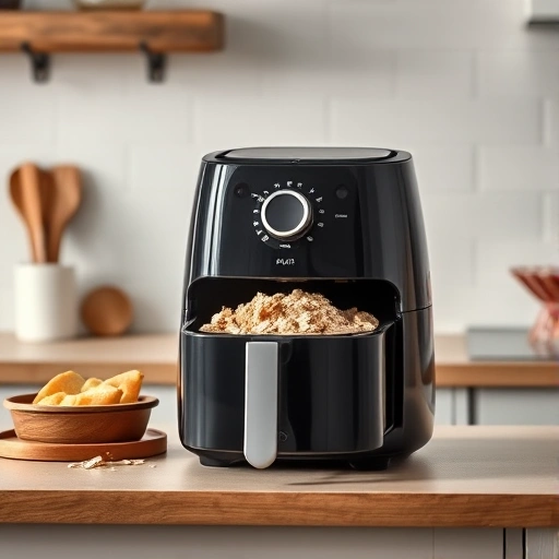 Measuring 0.25 cups of rolled oats on a kitchen scale for air fryer recipes
