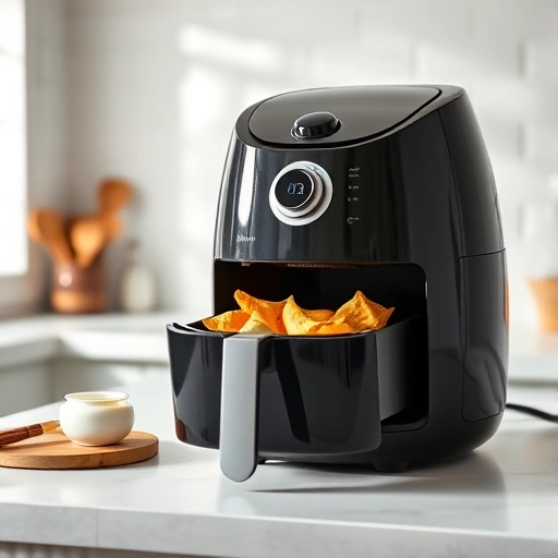 Measuring 0.5 cups of yogurt on a kitchen scale for air fryer recipes