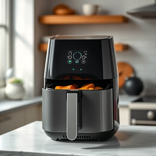 Measuring 0.75 cups of brown sugar on a kitchen scale for air fryer recipes