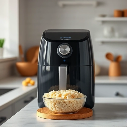 Measuring 50 grams of rice in a cup for accurate cooking conversions